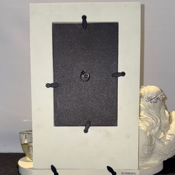Angel Wing Picture Frame and Candle Holder - Cream - Picture 7 of 7